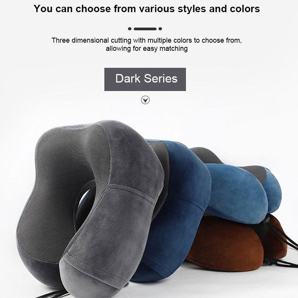 Travel Pillow Inflatable - U자형 느린 반동 목베개 부드러운 여행용