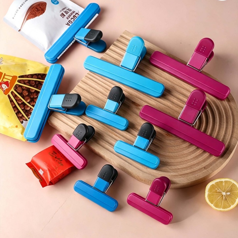 Travel Kitchen Accessories - 4Pcs 휴대용 비닐 봉투 씰링 클립,