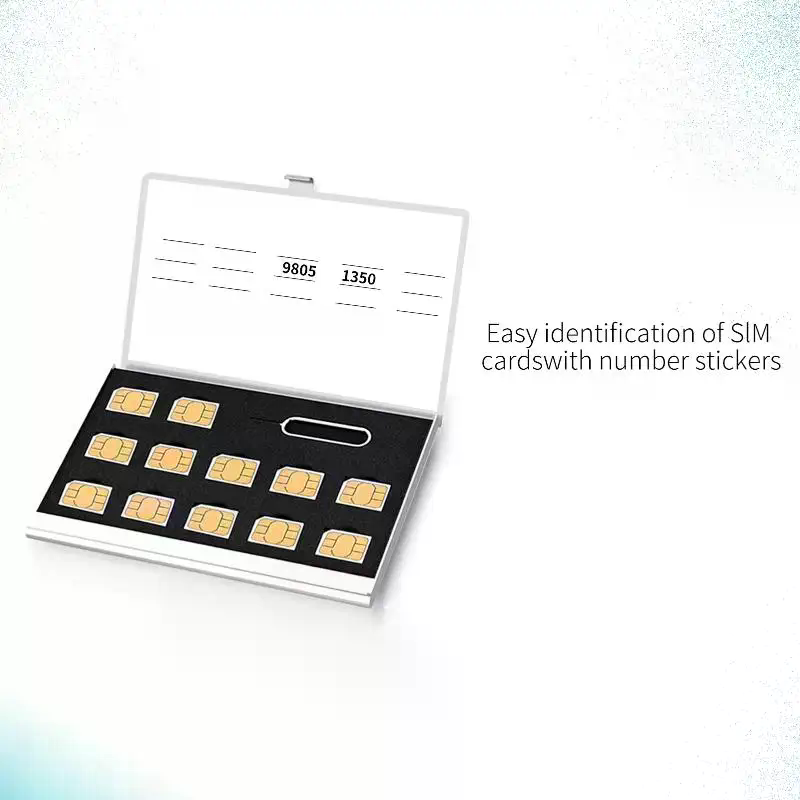 휴대용 12슬롯 나노 SIM 카드 보관함, 휴대폰 여행 - Sim Card Holder Case 리뷰 및 가격