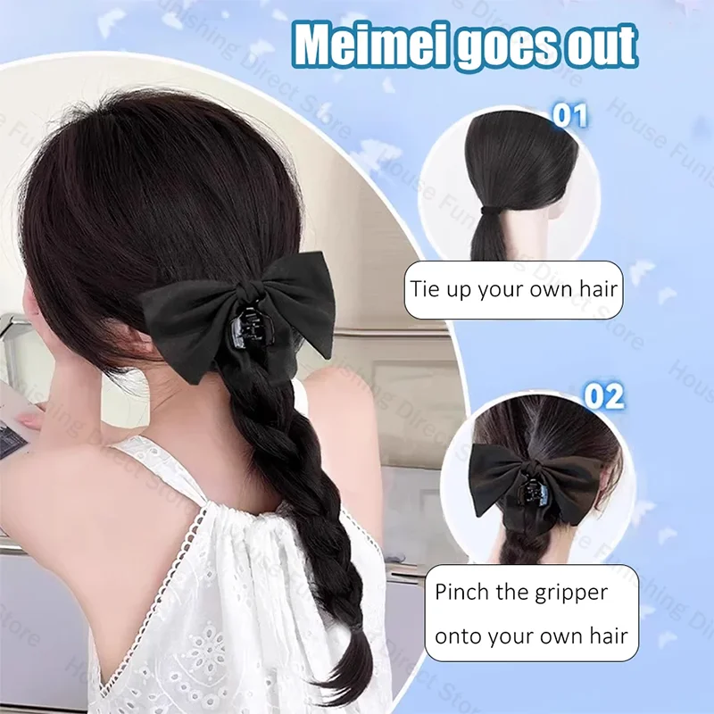 새로운 클로 클립 보우 가발 포니 테일 파악 클립 유형 - Travel Accessories For Elderly 리뷰 및 가격