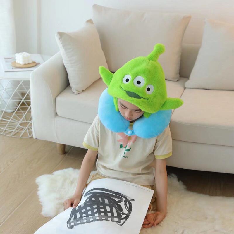 디즈니 귀여운 스티치 외계인 U자형 베개 목 베개 만화 - Travel Pillow Inflatable 리뷰 및 가격