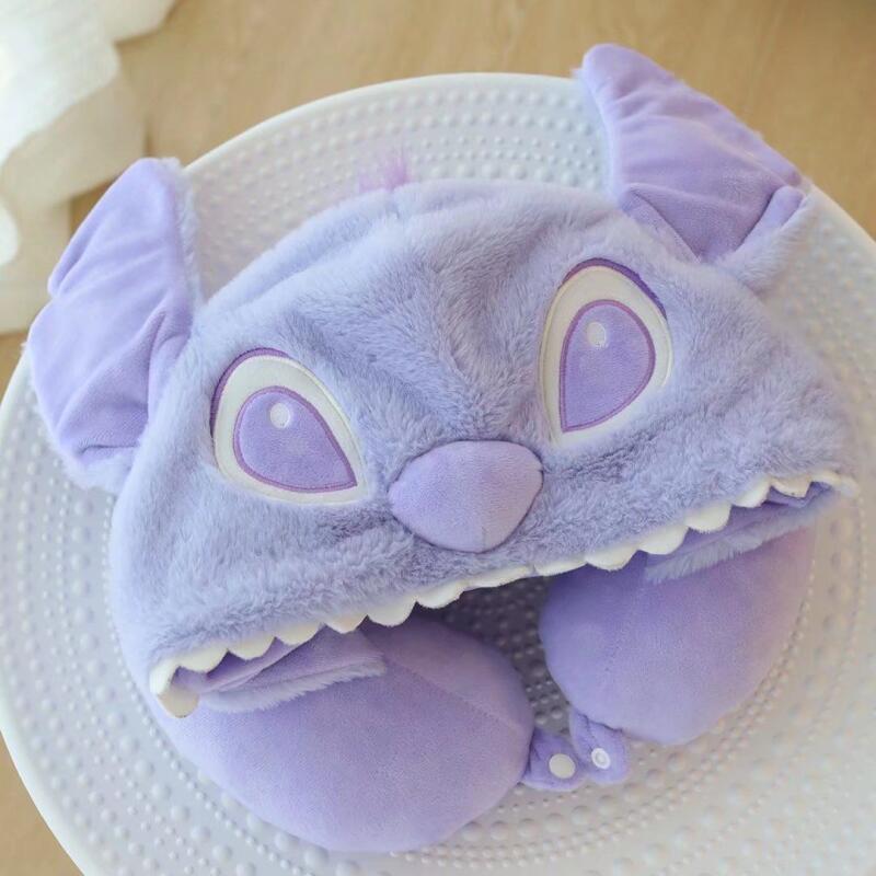 디즈니 귀여운 스티치 외계인 U자형 베개 목 베개 만화 - Travel Pillow Inflatable 리뷰 및 가격
