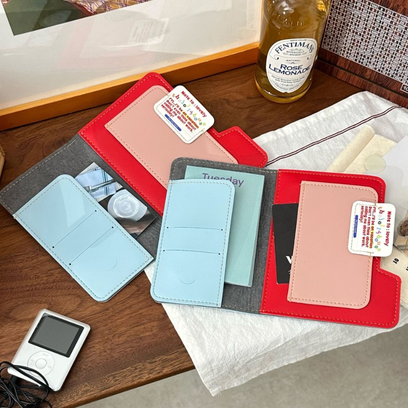 Ins 컬러 블록 여권 홀더 다기능 여행 지갑 카드 파 - Travel Accessories Pouch For Men 리뷰 및 가격