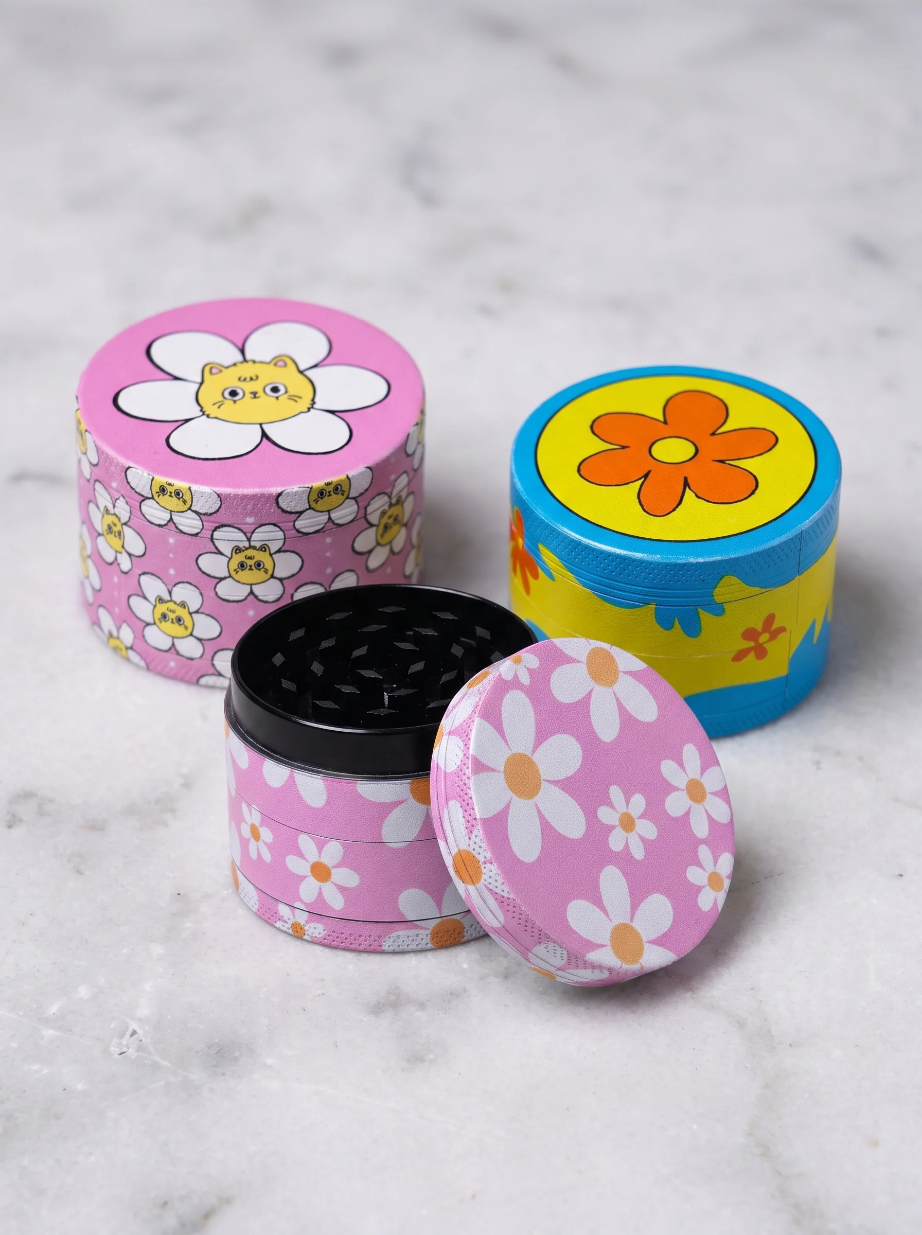 50mm 꽃무늬 그라인더 금속 4단 향신료 그라인더 수 - Travel Kitchen Accessories 리뷰 및 가격