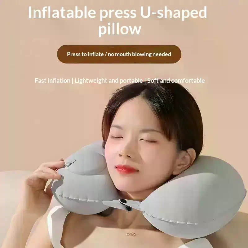휴대용 접이식 에어 목베개, 보관 및 자체 충전 가능, - Travel Pillow Inflatable 리뷰 및 가격
