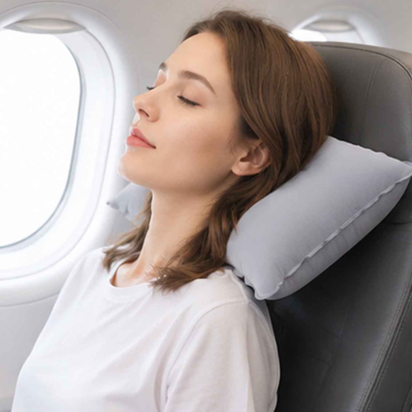 2팩 초경량 풍선 베개, 작은 사각형 플록 원단 에어  - Travel Pillow Inflatable 리뷰 및 가격