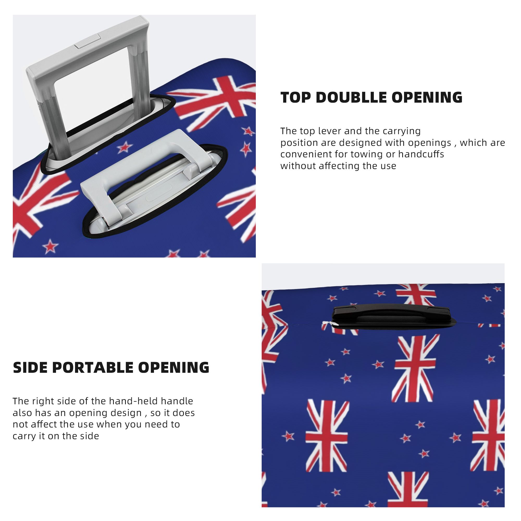 뉴질랜드 국기 수하물 커버 귀여운 여행 가방 보호 커버 - Travel Accessories New Zealand 리뷰 및 가격