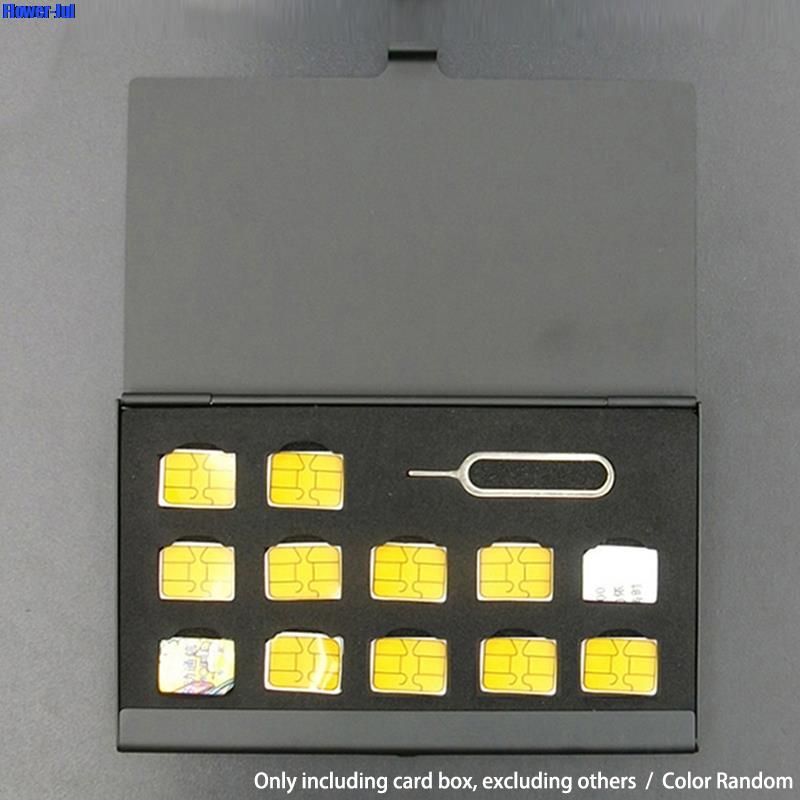12-슬롯-NANO + 1-슬롯-카드-핀 알루미늄 휴대 - Sim Card Holder Case 리뷰 및 가격
