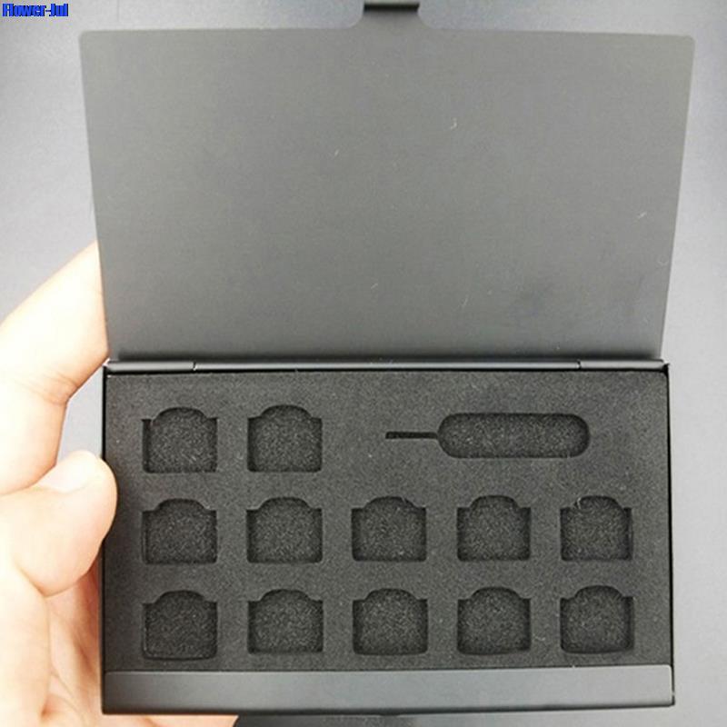 12-슬롯-NANO + 1-슬롯-카드-핀 알루미늄 휴대 - Sim Card Holder Case 리뷰 및 가격