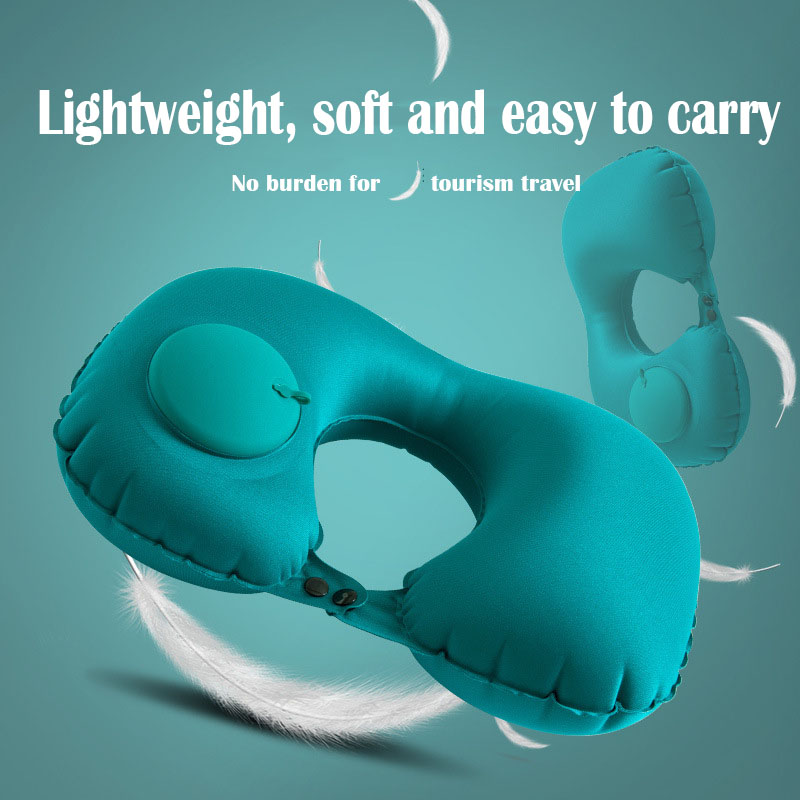 휴대용 플로킹 에어 목베개, 보관 및 자체 충전이 가능 - Travel Pillow Inflatable 리뷰 및 가격