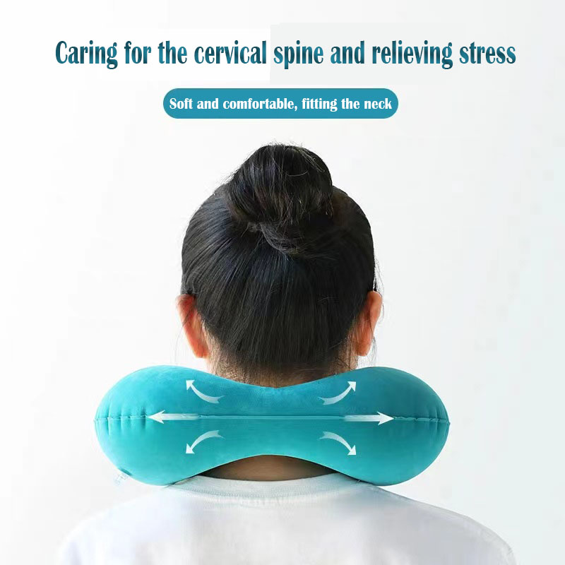 휴대용 플로킹 에어 목베개, 보관 및 자체 충전이 가능 - Travel Pillow Inflatable 리뷰 및 가격