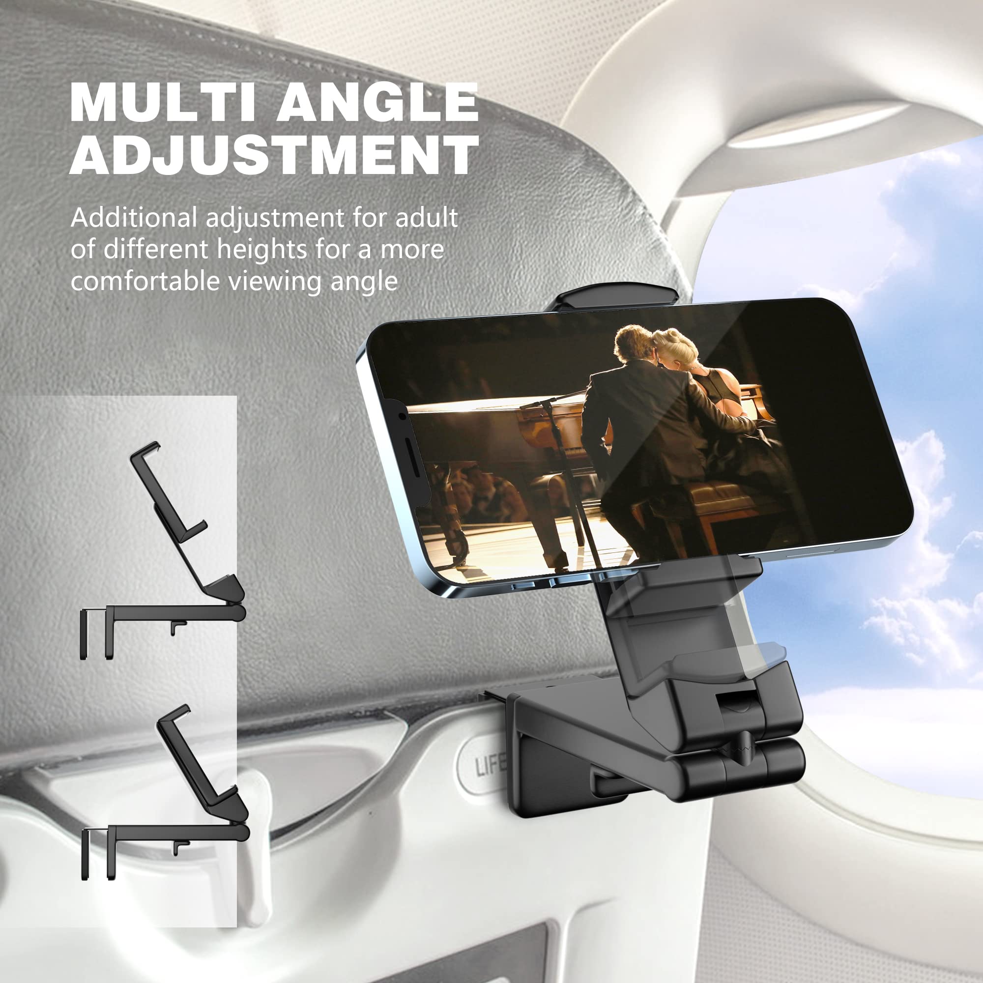 휴대용 접이식 비행기 휴대폰 거치대, 각도 조절 가능  - Phone Holder Airplane 리뷰 및 가격