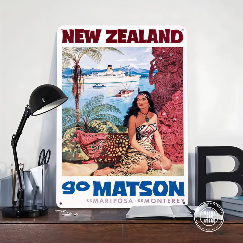 뉴질랜드 여행 3D 질감 인쇄 포스터 맞춤형 빈티지 금 - Travel Accessories New Zealand 리뷰 및 가격