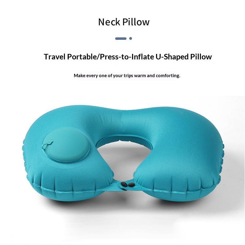 여행용 풍선 목베개 부드러운 플로킹 자가 팽창식 1개  - Travel Pillow Inflatable 리뷰 및 가격