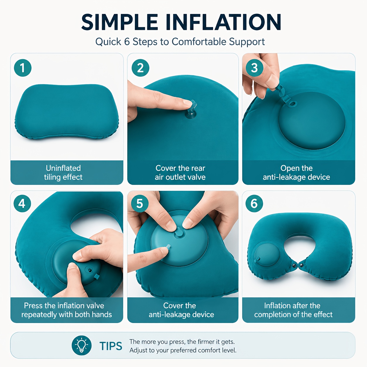 SPDJUMPER 풍선형 여행용 목베개, 비행기, 자동 - Travel Pillow Inflatable 리뷰 및 가격