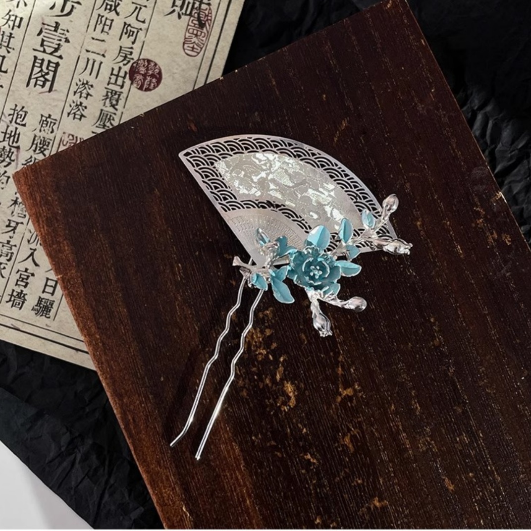 새로운 중국식 부채 모양 머리핀, 정교하고 가벼운 럭셔 - Travel Accessories For Elderly 리뷰 및 가격
